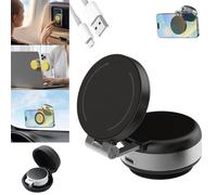 Soporte para Teléfono Móvil con Ventosa Eléctrica, Soporte Magnético para Coche, Soporte para Teléfono Móvil Giratorio De 360 Grados, Soporte Universal Multisuperficie (Black)