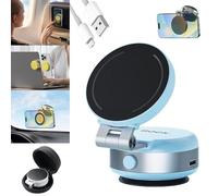 Soporte para Teléfono Móvil con Ventosa Eléctrica, Soporte Magnético para Coche, Soporte para Teléfono Móvil Giratorio De 360 Grados, Soporte Universal Multisuperficie (Blue)