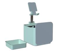 Soporte para Teléfono Móvil de Escritorio | Sujetador Plegable Ajustable | Soporte para Teléfono con Papelera | Para Transmisión De Video En Hombres Adolescentes Mujeres Mesa Escritorio Oficina En Cas