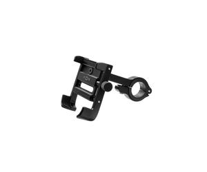 Soporte para teléfono móvil - FIXED - Bikee ALU 2 - Aluminio - Cabeza giratoria - Negro