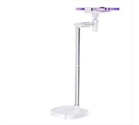 Soporte para teléfono móvil, giratorio 360, para transmisión en vivo, altura ajustable, para escritorio, smartphone, color blanco