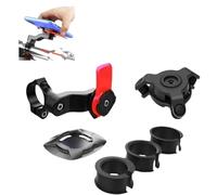 Soporte para teléfono móvil, moto, soporte para teléfono o scooter giratorio de 360°, soporte para teléfono Velo,amortiguador de vibraciones compatible con smartphones universales (rojo, B)