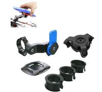 Soporte para teléfono móvil, moto, soporte para teléfono o scooter giratorio de 360°, soporte para teléfono Velo,amortiguador de vibraciones compatible con smartphones universales (azul, B)