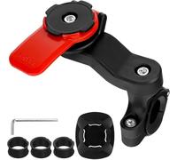 Soporte para teléfono móvil, moto, soporte para teléfono o scooter giratorio de 360°, soporte para teléfono Velo,amortiguador de vibraciones compatible con smartphones universales (rojo, A)
