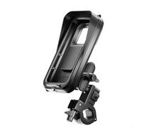 Soporte para teléfono móvil para bicicleta, resistente al agua, giratorio 360°, resistente a los golpes, para teléfonos móviles de 4,7 a 7 pulgadas, resistente ABS para bicicleta