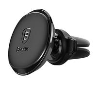 Soporte para teléfono móvil para coche Baseus Soporte magnético para rejilla de ventilación para coche Negro