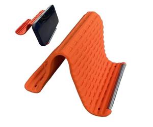 Soporte para teléfono móvil, silicona portátil, ajustable, 28 x 13 x 2 cm Device with Secure Grip, Airplane Tablet Stand Gear with Quick Setup, Household Supply Accessory for Home Travel Office Living