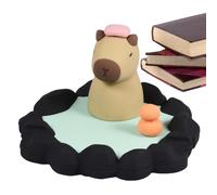 Soporte para teléfono móvil,Soporte de teléfono portátil de silicona | Soporte para teléfono móvil Capybara en el diseño de Hot Springs Gran regalo para los amantes de los capibaras
