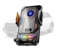 Soporte para Teléfono para Automóvil, Carga Inalámbrica Eficiente, Negro, Soporte Universal para Teléfono Inteligente Portátil, para Ventilación De Aire, Pantalla De Navegación Segura, para Re