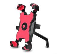 Soporte para teléfono para bicicleta, 1 soporte para teléfono de bicicleta de montaña, plato giratorio para 360 grados, protección resistente a los golpes, fácil proceso de instalación (amarillo)