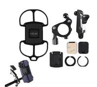 Soporte para teléfono para bicicleta | Abrazadera universal ajustable y giratoria de 360 grados | Soporte para manillar de teléfono, para navegación, grabación de vídeo, Live Streaming videollamadas