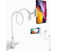 Soporte para teléfono para cama, soporte flexible para tablet de 360 para cama, con abrazadera de brazo ajustable de 100,1 cm de largo, sop