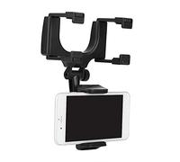 Soporte para teléfono para Coche, Soporte para teléfono Universal con Espejo retrovisor para Coche Soporte para iPhone Samsung HTC GPS Smartphone