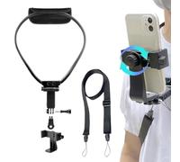 Soporte para teléfono para Cuello | Soporte de Pecho Ajustable para Dispositivo móvil - Accesorio Antideslizante para Senderismo, Deportes Vlog y creación de Contenido