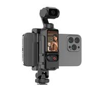 Soporte para teléfono para DJI OSMO POCKET3, compatible con soporte para teleprompter de teléfono móvil, adaptador de trípode, clip de sujeción