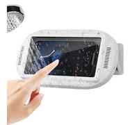 Soporte para teléfono para ducha - Estuche impermeable para montaje en pared ABS de 22,6x4,3x11,7 cm | Soporte teléfono antivaho con visualización giratoria, altavoz y pantalla táctil | Baño Coci