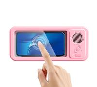 Soporte para teléfono para ducha,Trípode giratorio de 360 grados con altavoz - Impermeable Visible Ducha Teléfono Cubierta con Altavoces,Para Calidad De Sonido Mejorada Baño Espejo Bañera Coche