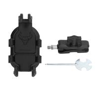 Soporte para teléfono para motocicleta, antirrobo, amortiguador de golpes, soporte para teléfono para manillar de motocicleta con rotación de