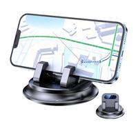 Soporte para teléfono para salpicadero de coche, rotación de 360 grados, antideslizante, fuerte adhesivo, soporte para teléfono para SUV, sedán, RV, vehículos comerciales, navegación, viajes por
