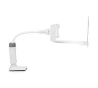 Soporte para Teléfono Portátil de Color Claro 20 Cm con Abrazadera, Compatible con Móviles hasta 12,9, Adecuado para Escritorio y Cama, Material Abs y Acrílico, Ángulo de Visión