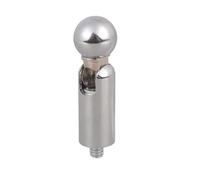 Soporte para teléfono retrovisor de motocicleta de 17 mm a 1/4 pulgadas, adaptador de cabeza esférica de rosca macho para conexión firme en condiciones de conducción, adaptador al aire libre
