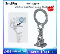 Soporte para teléfono SmallRig con soporte de zapata fría para Arca-Standard para DJI RS 4 Mini y trípodes Cámaras para iPhone 17/16 Plegable 5339 5339