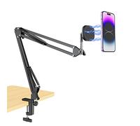 Soporte para Teléfono sobre la Cabeza, Brazo sobre la Cabeza con Soporte para Teléfono, Soporte para Teléfono Articulado de Brazo Flexible Multidireccional de Absorción Magnética