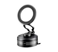 Soporte para teléfono - Soporte magnético para teléfono | Soporte móvil plegable retráctil | 360 grados - Coche giratorio - Montaje en vehículo - Accesorios interiores, soporte de establo para la