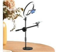 Soporte para teléfono - Studio Horizon, 1 brazo articulado para fotografía de escritorio, base de abrazadera en C resistente con rotación de 360 grados, equipo multimedia, soporte de cámara