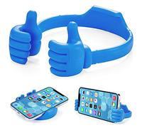 Soporte para Teléfono Thumbs Up Lazy Regalo para Navidad, Soporte Universal para Teléfono Móvil para Escritorio, Soporte para Teléfono Móvil, Soporte para Teléfono Inteligente para iPhone, iPad (Azul)