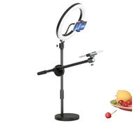 Soporte para teléfono - Trípode de para Selfies, cámara articulada | Iluminación LED de vídeo para enseñanza, fotografía, vlogging, transmisión de Zoom, configuración de Estudio de creación de