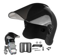 Soporte para teléfono, visera móvil pequeña, soporte de cubierta de lluvia para bicicleta, escudo compacto para navegación de casco de motocicleta, soporte ligero para sombrilla para uso en scooter