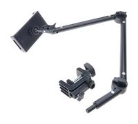 Soporte para teléfono y tableta, soporte de cama de aluminio con brazo largo, plegable, giratorio de 360 grados, para teléfono y tableta