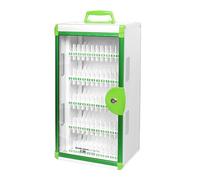 Soporte para Teléfonos Móviles, Taquilla para Teléfonos Móviles, Diseño con Cerradura de Llave, con Asa Portátil, Adecuado para Bibliotecas, Laboratorios y Talleres(Gray,Large)