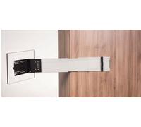 Soporte para televisor con extracción lateral plateado flex cfa102l caratec