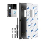 Soporte para timbre de puerta, accesorios de placa trasera, soporte adhesivo para puerta con almohadilla adhesiva compatible con Ring Doorbell de 2ª generación, timbre de video 3/3 Plus/4, timbre de