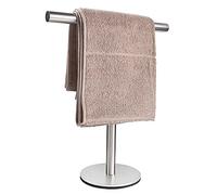 Soporte para Toallas de Mano de baño, Soporte para Toallas en Forma de T, Acero Inoxidable SUS304, Acabado Cepillado, Barra de Torre para baño, Cocina, tocador