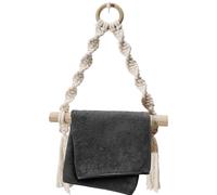 Soporte Para Toallas De Papel Bohemio - Colgador De Pared Decorativo, Estante Para Rollos De Papel | Diseño Tejido Rústico, Organizador De Almacenamiento Para Baño Y Cocina, Expositor De Inodoro Y Toa