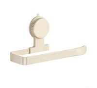 Soporte para toallas de papel con ventosa de acero al carbono | Estante montado en la pared sin taladro para cocina | Almacenamiento vertical u horizontal para rollos y bolsas | Gris (blanco)