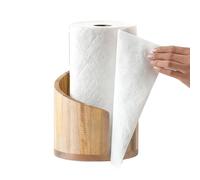 Soporte para Toallas de Papel de Madera: Estante dispensador para fácil Acceso, diseño Estable con función de Rollo Suave, Soporte para Toallas de Madera para baño, Mesa de Comedor, gabinete y Uso en