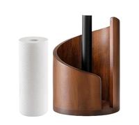Soporte para toallas de papel - dispensador de toallitas de papel de madera, dispensador de toallas de papel - para despensa, baño, escritorio, inodoro, habitación de niños, apartamento de coche y