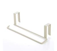 Soporte para toallas de papel, soporte de metal para rollo de cocina, estante debajo de armarios, organizador de pañuelos para debajo del armario (blanco)