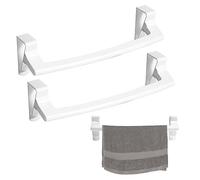 Soporte para Toallas y Repasadores -Toallero para Cocina Colgante, Toallero para Puerta de Baño, Accesorio para Armario, se coloca sobre la Puerta sin Herramientas, 2 Piezas