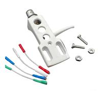 Soporte para tocadiscos diseñado para adaptarse a cartucho Audio-Technica AT3600L y lápiz capacitivo AT91 en tocadiscos PLX1000 PL518 PL530 (blanco)