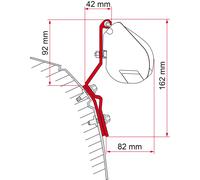 Fiamma Llama 98655111 Juego de Abrazaderas