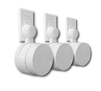 Soporte para toma de corriente WiFi de Google: [Nueva versión 2020 - Enchufe redondo] El soporte de pared más simple para routers y balizas WiFi de Google, sin tornillos desordenados (paquete de 3)
