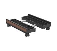 Soporte para torre de PC - ajustable para CPU con frenos, elevador de suelo resistente para torre de ordenador, impresora y portátil, estante de almacenamiento móvil para sala de juegos en casa