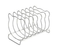 Soporte para tostadas, soporte para pan de acero inoxidable con 6 ranuras | Estante para sándwiches para desayunos, envolturas, bolsas, barbacoas, freidoras de aire, hornos, tostadoras