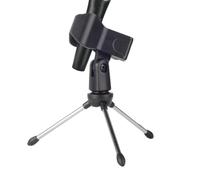 Soporte para trípode para micrófono, soporte para micrófono de mesa Soporte | Trípode ligero con soporte para micrófono para cantar, escenario, reuniones y act