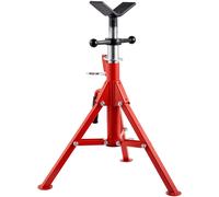 Soporte para tuberías SucceBuy con cabezal de rodillos, trípode plegable con cabezal en V, capacidad de 12 pulgadas, herramienta de sujeción para trabajos con tuberías 1107